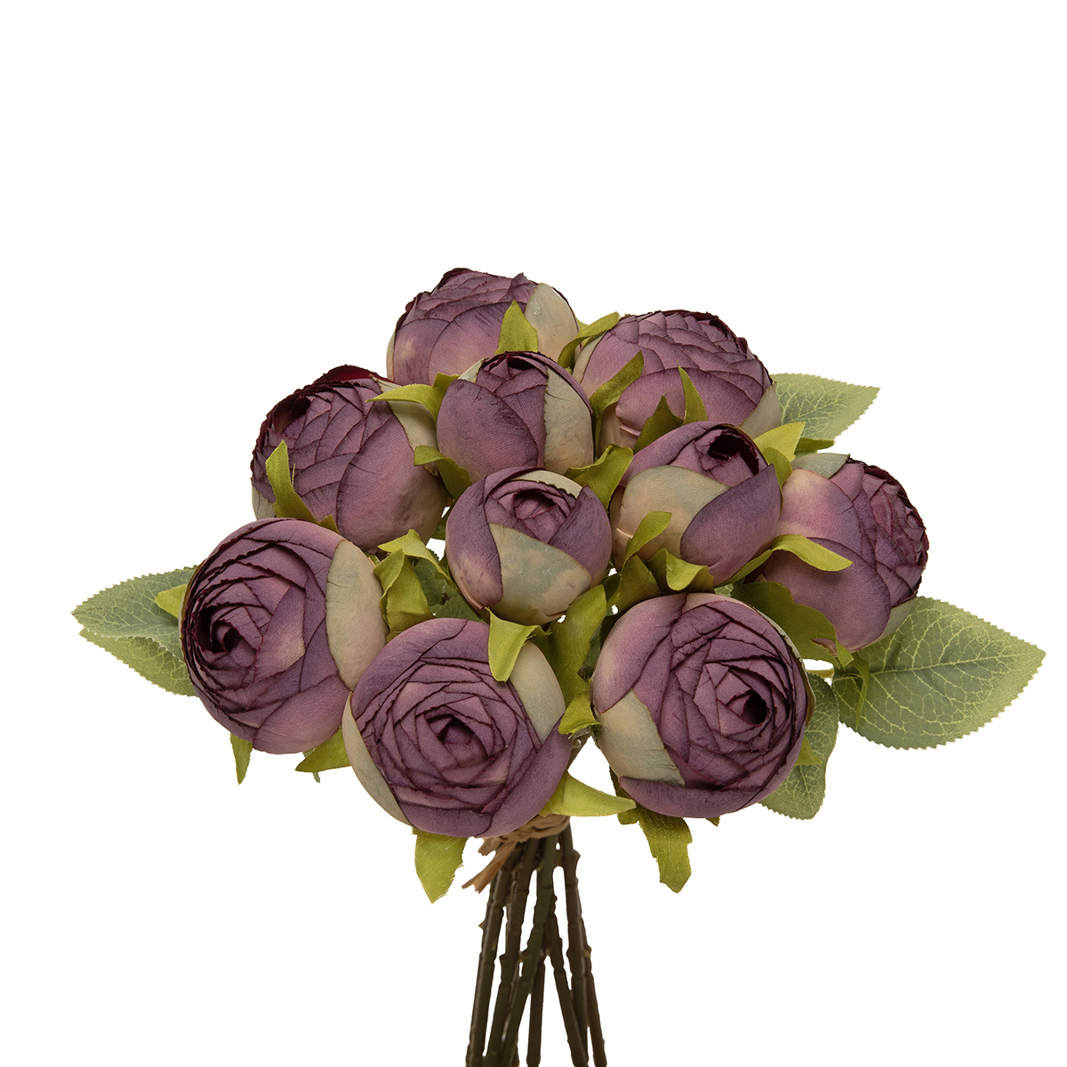BUNDLE OF 10 CABBAGE ROSE PURPLE 6IN X 10IN (2IN HEAD) - Click Image to Close